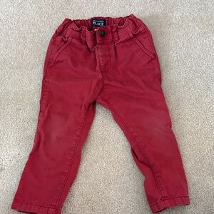 The Children's Place Vibrant Red Casual Pants